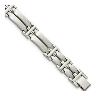 Stainless Steel CZ Link Bracelet
