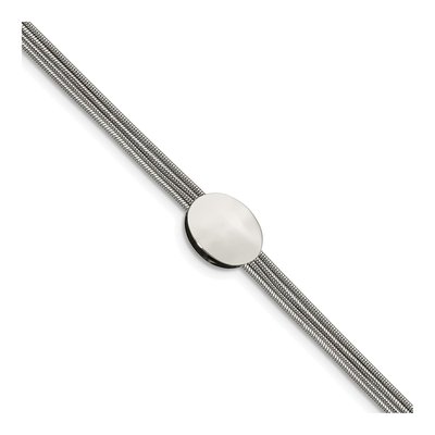 Stainless Steel Oval Link Bracelet
