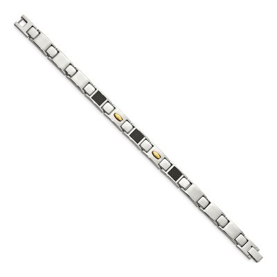 Stainless Steel IP Carbon Fiber Bracelet – view 4