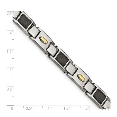 Stainless Steel IP Carbon Fiber Bracelet – view 6