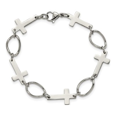 Stainless Steel Cross Bracelet – view 4