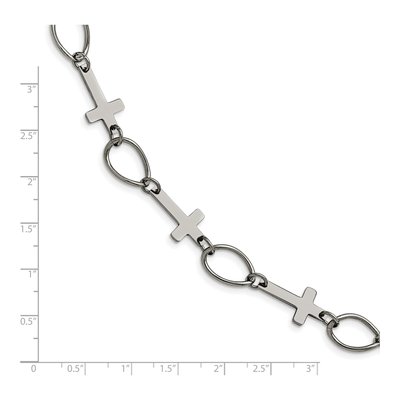 Stainless Steel Cross Bracelet – view 5