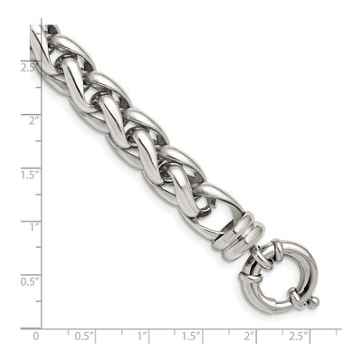 Stainless Steel Fancy Link Bracelet – view 6