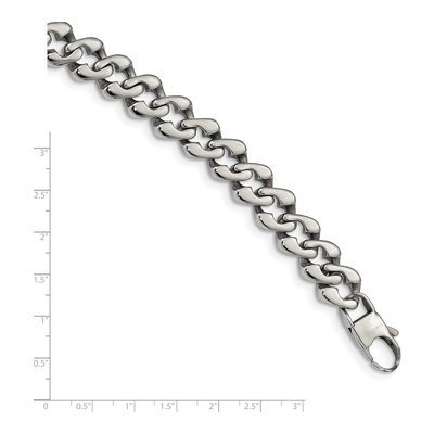 Stainless Steel Fancy Link Bracelet – view 5