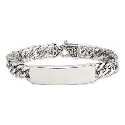 Stainless Steel Curb ID Bracelet – view 5