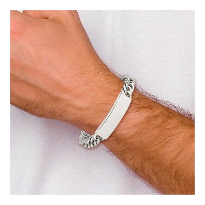 Stainless Steel Curb ID Bracelet – view 7