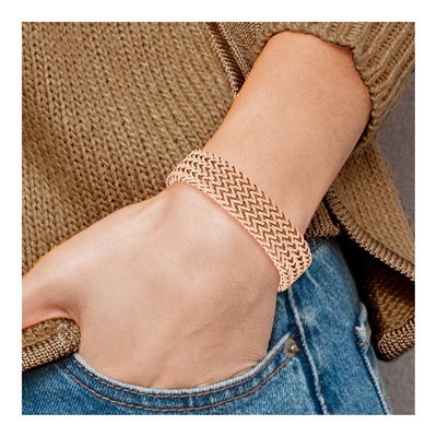 Stainless Steel Woven Bracelet – view 6