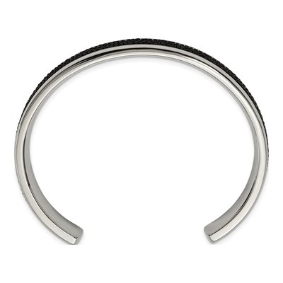 Men's Chisel Stainless Steel Stingray Cuff Bangle – view 3