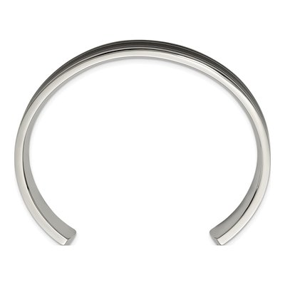 Black Stainless Steel Cuff Bracelet – view 4