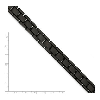 Black Stainless Steel Link Bracelet – view 6