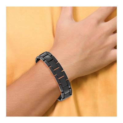 Black Stainless Steel Link Bracelet – view 7