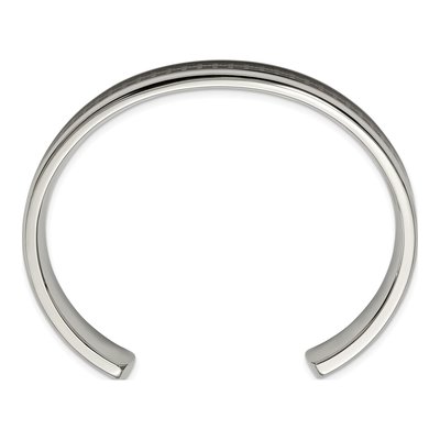 Stainless Steel IP Cross Cuff Bracelet – view 3