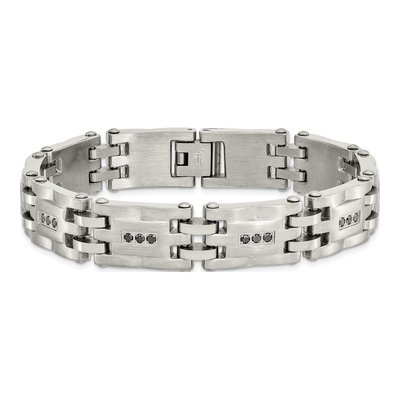 Stainless Steel 3/4 ct tw Diamond Bracelet – view 5