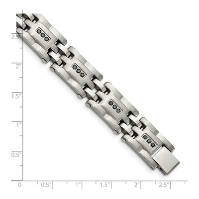 Stainless Steel 3/4 ct tw Diamond Bracelet – view 6