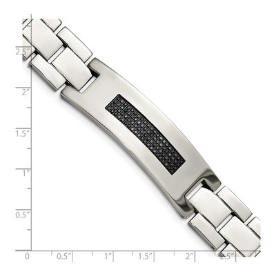 Stainless Steel 1/2 ct tw Diamond Bracelet – view 6