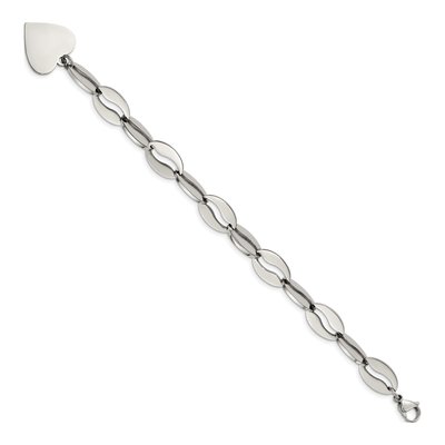Stainless Steel Heart Bracelet – view 3