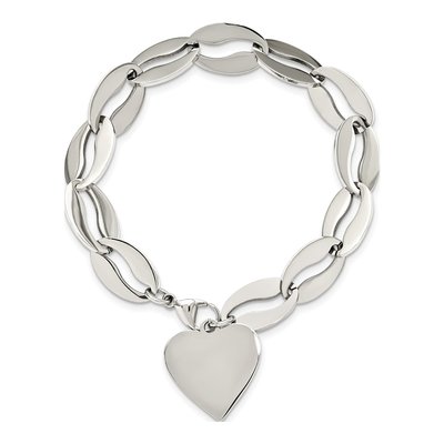 Stainless Steel Heart Bracelet – view 4