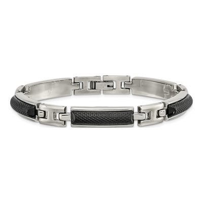 Black Stainless Steel Black Bracelet – view 4