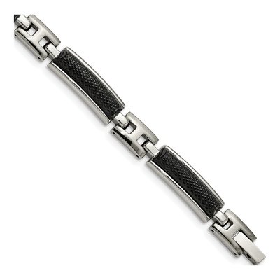 Black Stainless Steel Black Bracelet