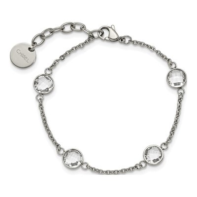Stainless Steel Glass Bracelet – view 5