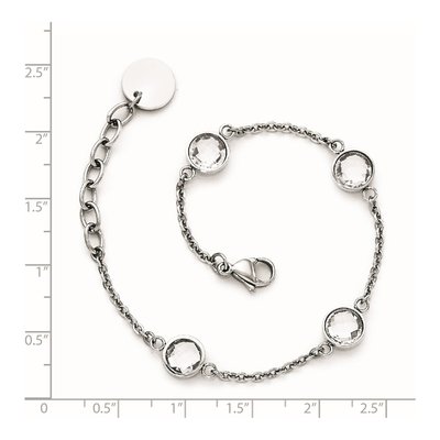 Stainless Steel Glass Bracelet – view 6