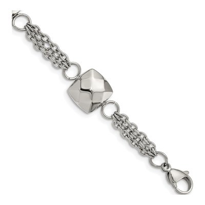 Stainless Steel Square Link Bracelet