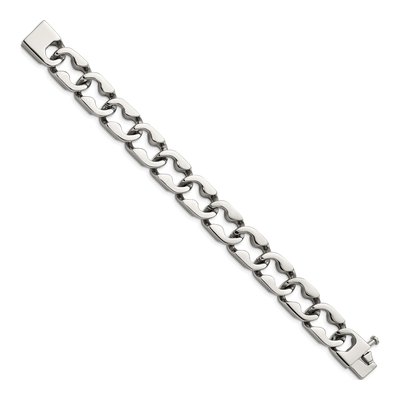 Stainless Steel Large Link Bracelet – view 3