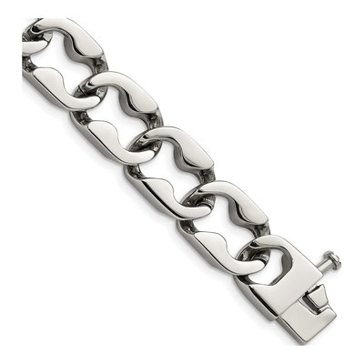 Stainless Steel Large Link Bracelet