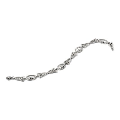 Stainless Steel Claddagh Trinity Knot Bracelet – view 7