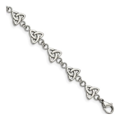 Stainless Steel Trinity Knot Link Bracelet