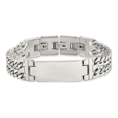 Stainless Steel Curb ID Bracelet – view 5