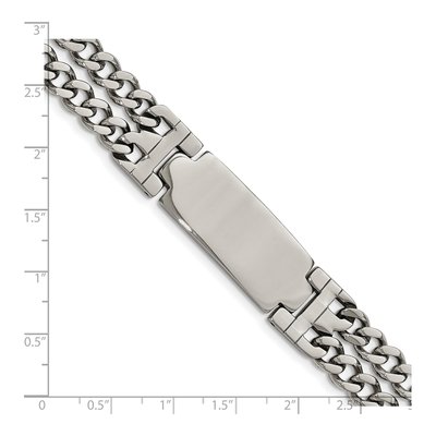 Stainless Steel Curb ID Bracelet – view 6