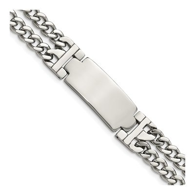 Stainless Steel Curb ID Bracelet
