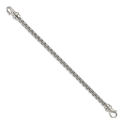 Men's Stainless Steel 6mm Box Chain Bracelet – view 4