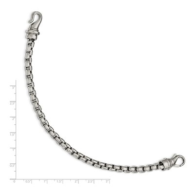 Men's Stainless Steel 6mm Box Chain Bracelet – view 6