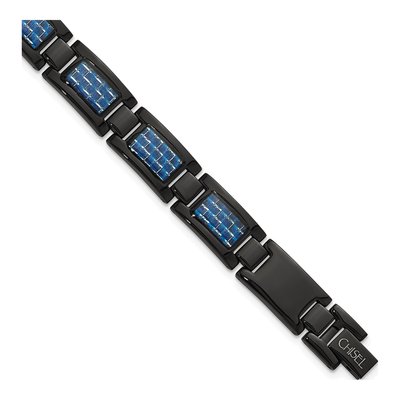 Black Stainless Steel Black Bracelet