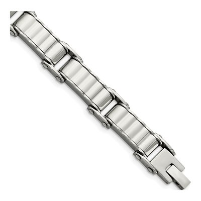 Stainless Steel Textured Bracelet