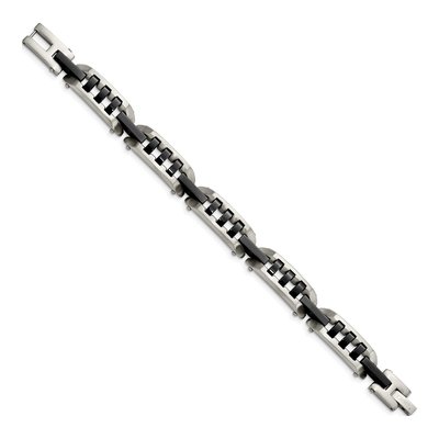Black Stainless Steel Black Bracelet – view 2