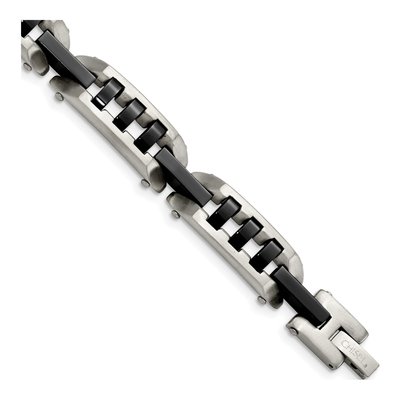 Black Stainless Steel Black Bracelet
