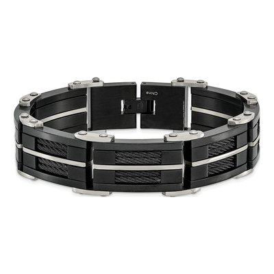Black Stainless Steel Link Bracelet – view 5
