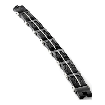Black Stainless Steel Link Bracelet – view 7