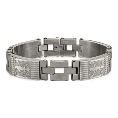 Stainless Steel Eagle Link Bracelet – view 5