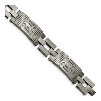 Stainless Steel Eagle Link Bracelet