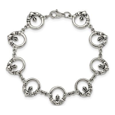 Stainless Steel Claddagh Bracelet – view 4