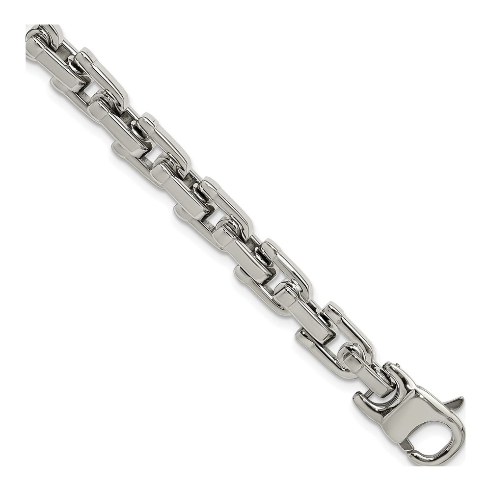 Men's Stainless Steel 7mm Link Chain Bracelet
