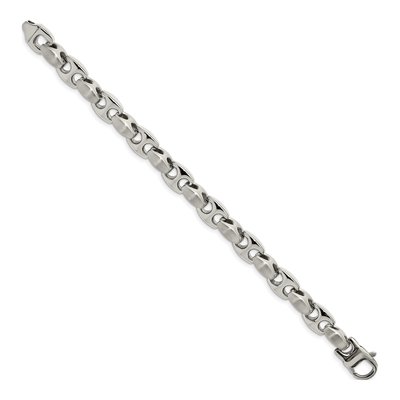 Men's Stainless Steel 8mm Link Chain Bracelet – view 4