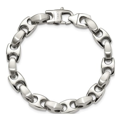 Men's Stainless Steel 8mm Link Chain Bracelet – view 5