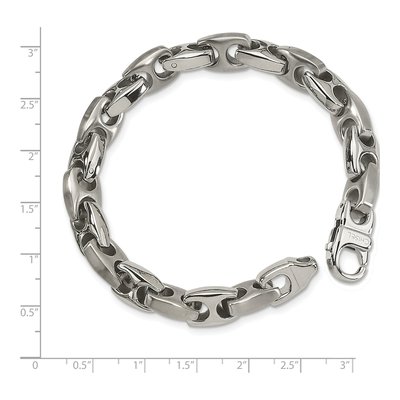 Men's Stainless Steel 8mm Link Chain Bracelet – view 6