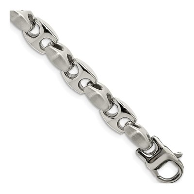 Men's Stainless Steel 8mm Link Chain Bracelet