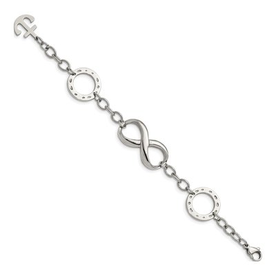 Stainless Steel Infinity Anchor Bracelet – view 3